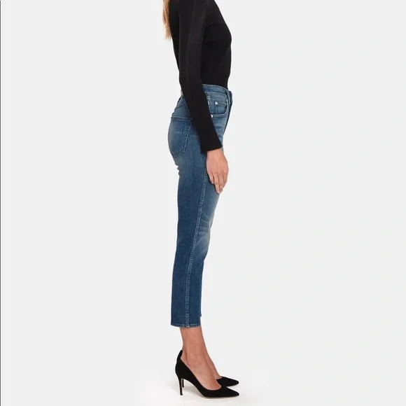 AMO High Rise Stix Crop Skinny Jeans